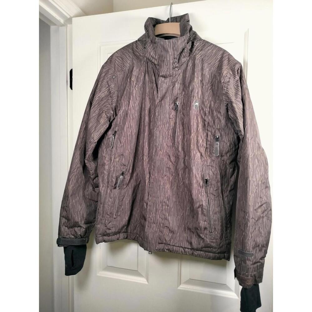 Orage Capacity‎ Men’s Ski Jacket Size S - Woodgrain Print - Gadget Lining - Rare